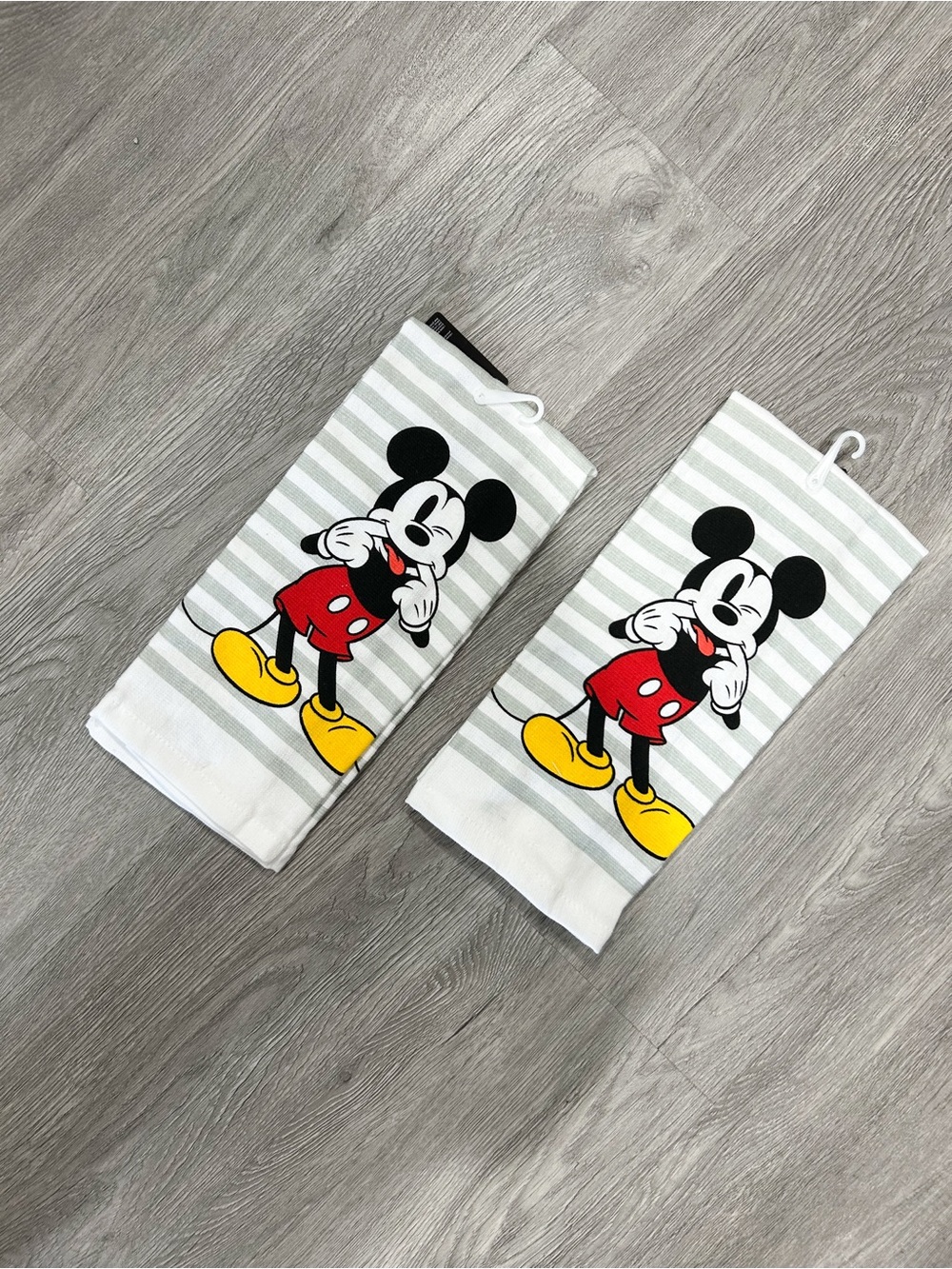 Disney Mickey Mouse Striped Bibs - White, Gray, Red, Yellow, Black
